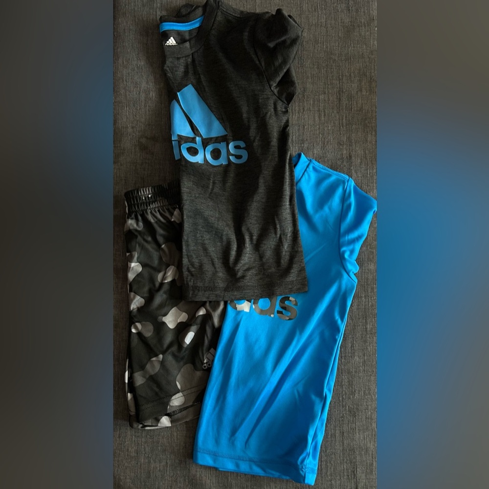 3 Piece Adidas Short/Tshirt set